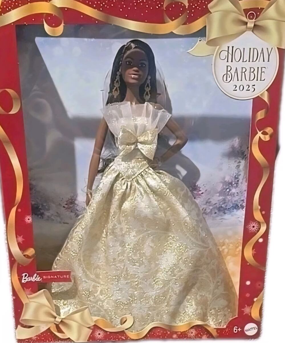 Barbie Signature 2025 Holiday Doll African American JBH96 NEW 6+